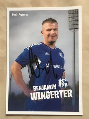 Benjamin Wingerter FC Schalke 04 Autogrammkarte orig signiert Fußball #5642