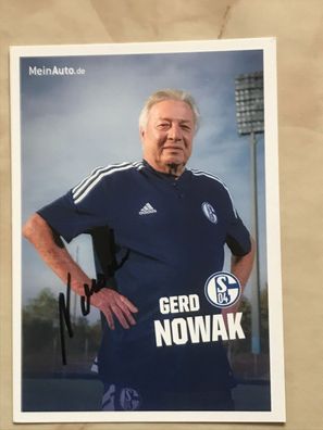Gerd Nowak FC Schalke 04 Autogrammkarte orig signiert Fußball #5654