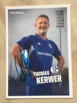 Thomas Kerwer FC Schalke 04 Autogrammkarte orig signiert Fußball #5658