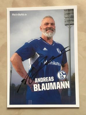 Andreas Blaumann FC Schalke 04 Autogrammkarte orig signiert Fußball #5644