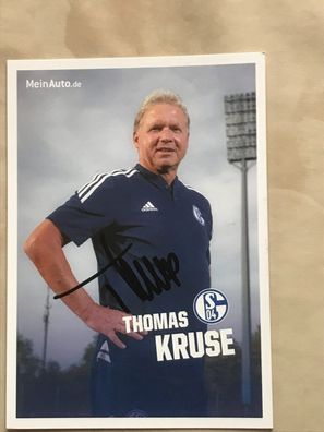 Thomas Kruse FC Schalke 04 Autogrammkarte orig signiert Fußball #5652