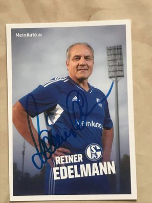 Reiner Edelmann FC Schalke 04 Autogrammkarte orig signiert Fußball #5655