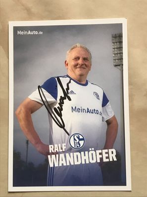 Ralf Wandhöfer FC Schalke 04 Autogrammkarte orig signiert Fußball #5657