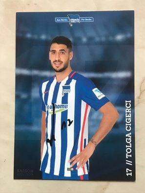 Tolga Cigerci Hertha BSC Berlin Autogrammkarte orig signiert Fußball #5614