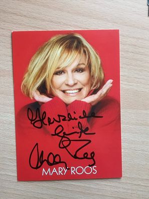 Mary Roos Schlager Autogrammkarte orig. signiert - TV FILM MUSIK #2702