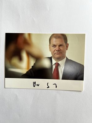 Olaf Scholz Politik Autogrammkarte orig. signiert - TV FILM MUSIK #2533