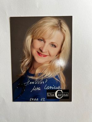 Uta Carina Schlager Sängerin Autogrammkarte orig. signiert - TV FILM MUSIK #2526
