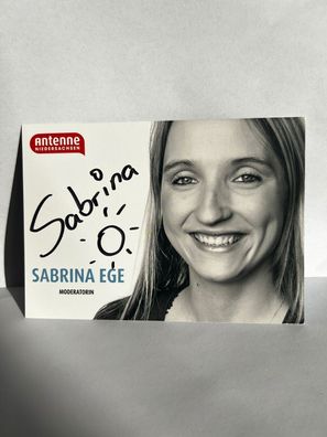 Sabrina Ege Moderatorin Autogrammkarte orig. signiert - TV FILM MUSIK #2616