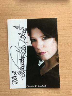 Claudia Rohnefeld Schauspieler AK orig. signiert - TV FILM #5389