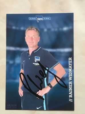 Rainer Widmayer Hertha BSC Berlin Autogrammkarte orig signiert Fußball #5630