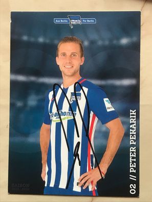Peter Pekarik Hertha BSC Berlin Autogrammkarte orig signiert Fußball #5602