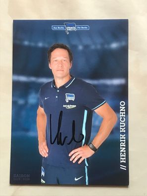 Henrik Kuchno Hertha BSC Berlin Autogrammkarte orig signiert Fußball #5632