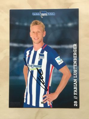 Fabian Lustenberger Hertha BSC Berlin Autogrammkarte orig signiert Fußball #5623