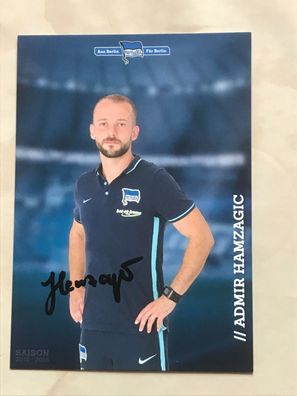 Admir Hamzagic Hertha BSC Berlin Autogrammkarte orig signiert Fußball #5634