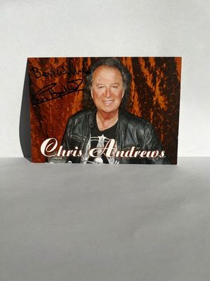 Chris Andrews Popsänger Autogrammkarte orig. signiert - TV FILM MUSIK #2587