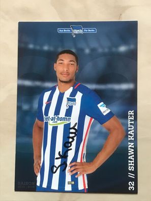 Shawn Kauter Hertha BSC Berlin Autogrammkarte orig signiert Fußball #5626