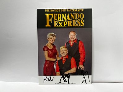Fernando Express Band Autogrammkarte orig. signiert - TV FILM MUSIK #2548