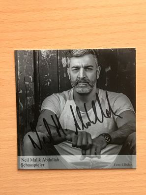 Neil Malik Abdullah Schauspieler Autogrammkarte orig signiert TV FILM MUSIK 2755