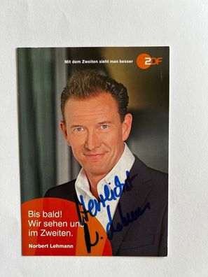Norbert Lehmann Autogrammkarte orig. signiert - TV FILM MUSIK #2519