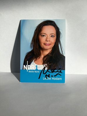 Leslie Hodam NDR NDR 1 Autogrammkarte orig. signiert - TV FILM MUSIK #2600