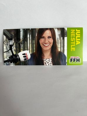 Julia Nestle Hit Radio FFH Autogrammkarte orig. signiert - TV FILM MUSIK #2624