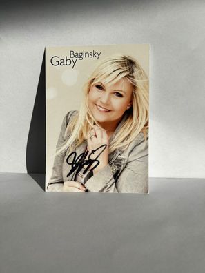 Gaby Baginsky Sängerin Autogrammkarte orig. signiert - TV FILM MUSIK #2583