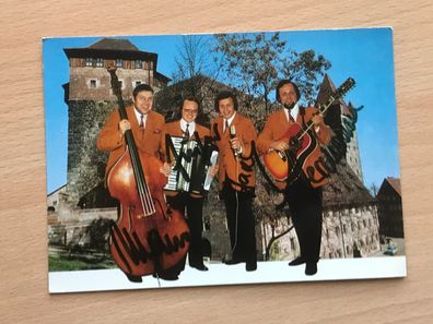 die fröhlichen Franken Autogrammkarte orig. signiert - TV FILM MUSIK #1844