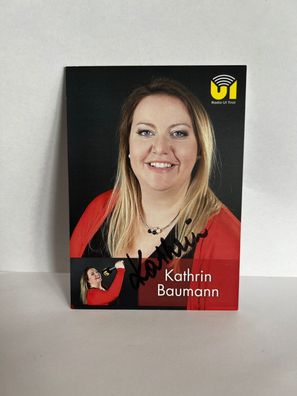 Kathrin Baumann U1 Tirol Autogrammkarte orig. signiert - TV FILM MUSIK #2614