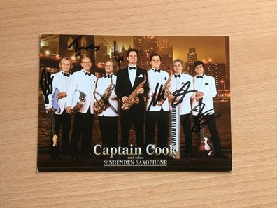 Captain COOK & seine singenden Saxophone - Autogrammkarte - orig. signiert #1546