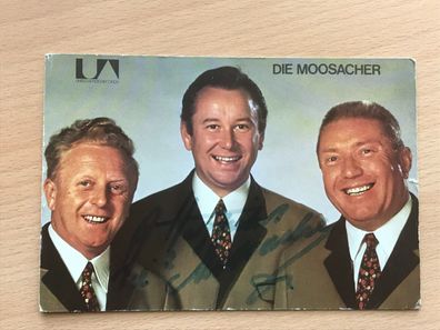 die Moosacher Autogrammkarte orig. signiert - TV FILM MUSIK #1864