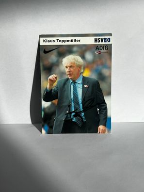 Klaus Toppmöller Fußballspieler HSV Hamburg orig. signiert - TV FILM MUSIK #2628