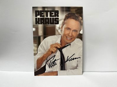 Peter Kraus Schauspieler Autogrammkarte rig. signiert - TV FILM MUSIK #2577