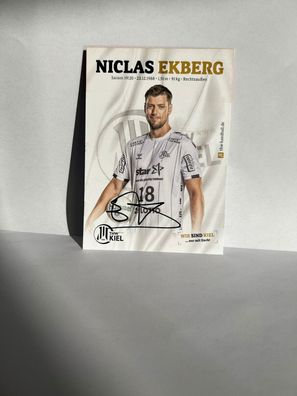 Niclas Ekberg Handballspieler THW Kiel orig. signiert - TV FILM MUSIK #2651