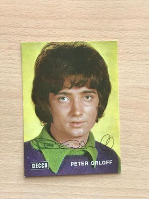 Peter Orloff kleine Autogrammkarte orig. signiert - TV FILM MUSIK - #1820