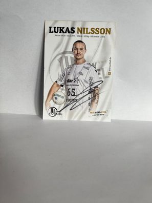 Lukas Nilsson Handballspieler THW Kiel orig. signiert - TV FILM MUSIK #2661