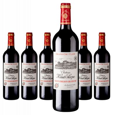 6 x Château Haut Sarpe Saint-Emilion AOC Grand Cru Classé – 2018