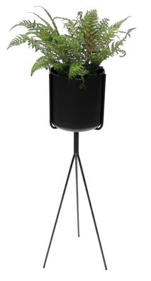 DanDiBo Blumenständer mit Topf Metall Schwarz 80 cm Blumenhocker 96022 Blumensäu