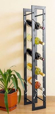 Designer Weinregal Pit 100 cm aus Metall Flaschenständer Flaschenhalter Bar