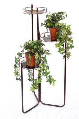 DanDiBo Blumentreppe Metall 90 cm Blumenständer mit 3 Ablagen Art.2A Blumenregal