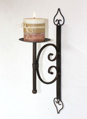 Wandkerzenhalter 12110 Kerzenhalter aus Metall Wandleuchter 41 cm Kerzenleuchter