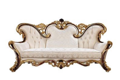 Königliches Sofa Dreisitzer Couch Polster Möbel Couchen Sofas Textil