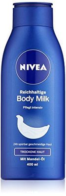 Nivea Reichhaltige Body Milk, Body Lotion 400 ml 3er Pack