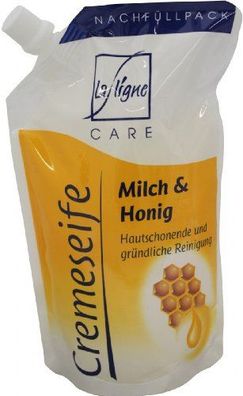 La Ligne Cremeseife Milch und Honig Nachfüllpack Sensitiv 500ml