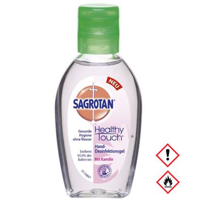 Sagrotan Hand Desinfektionsgel mit Kamille für Unterwegs 50ml 3er Pack