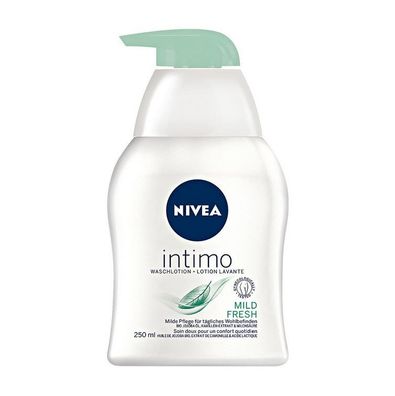 Nivea Intimo Waschlotion Mild Fresh Intimpflege frei von Seifen 250ml 4er Pack