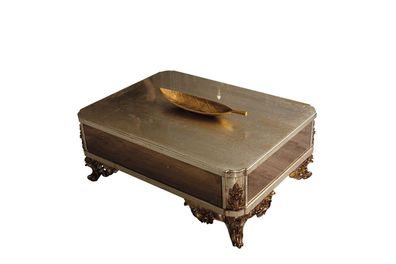 Königlicher Couchtisch Tisch Goldene Tische Barock Rokoko Couchtische