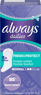 always dailies Slipeinlagen Normal fresh and protect 30 Stück