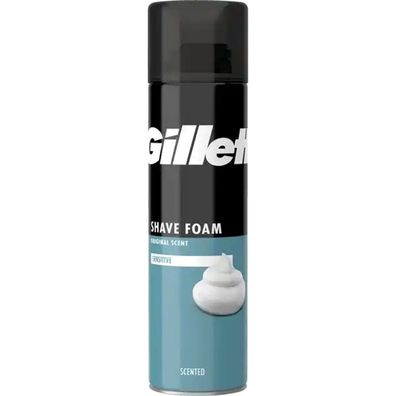 Gillette Rasierschaum Sensitive mit Komfort Gleit Formel 200ml
