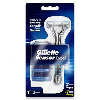 Gillette Sensor Excel Rasierer plus 3 Klingen