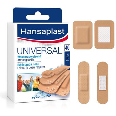 Hansaplast 40 Strips Universal Wundpflaster set wasserabweisend